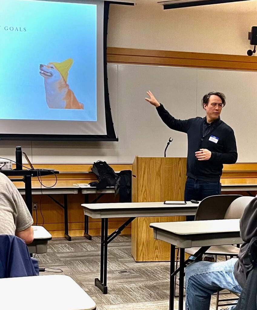 Remy Nakamura at the Eugene Public Library