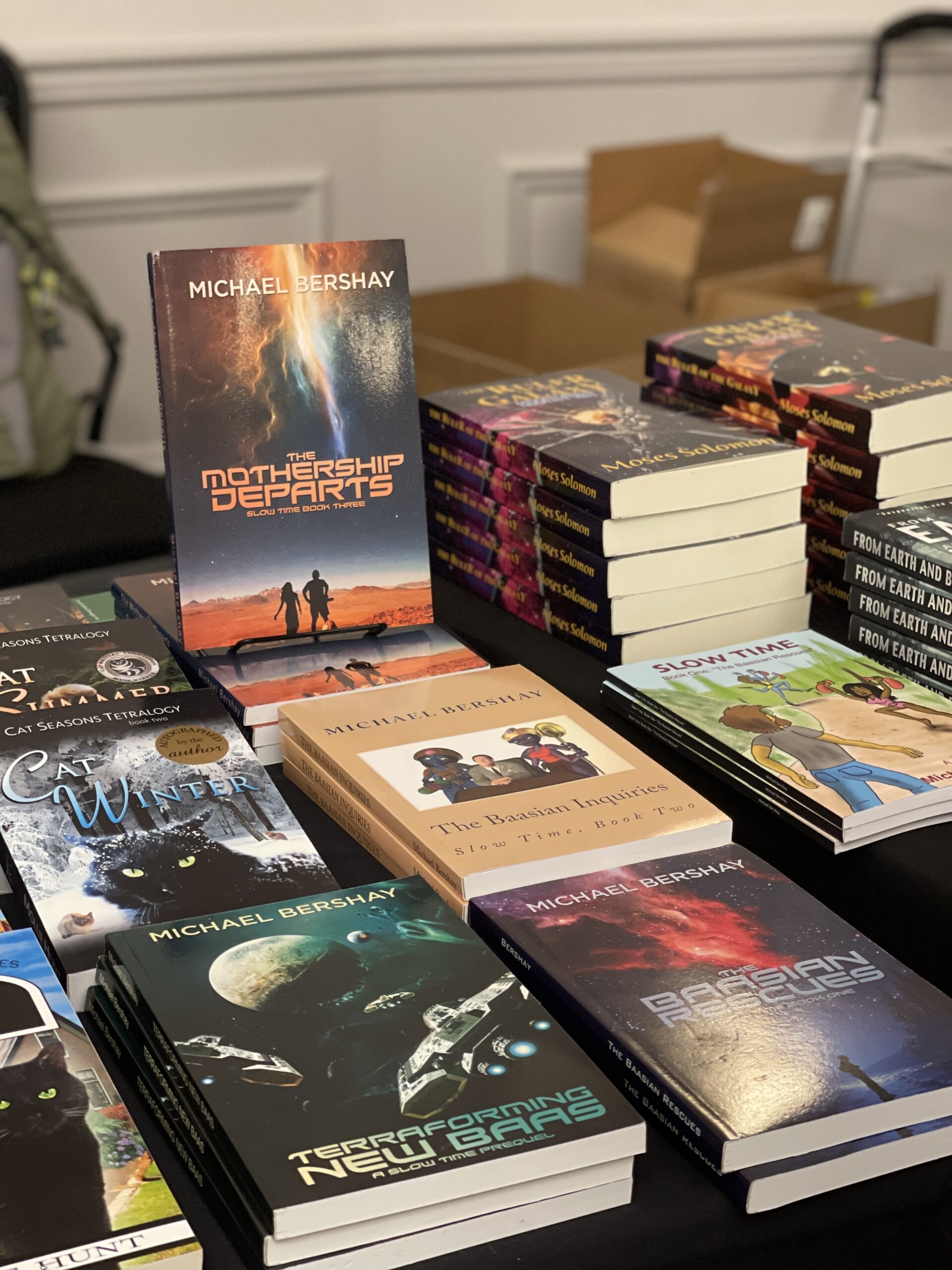 Books at the Conference by Phoenicx Bourgeois