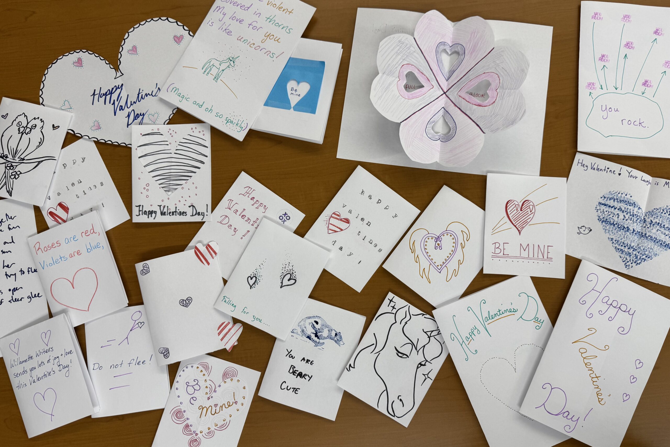 Valentines from the Hillsboro Chapter for Meals on Wheels