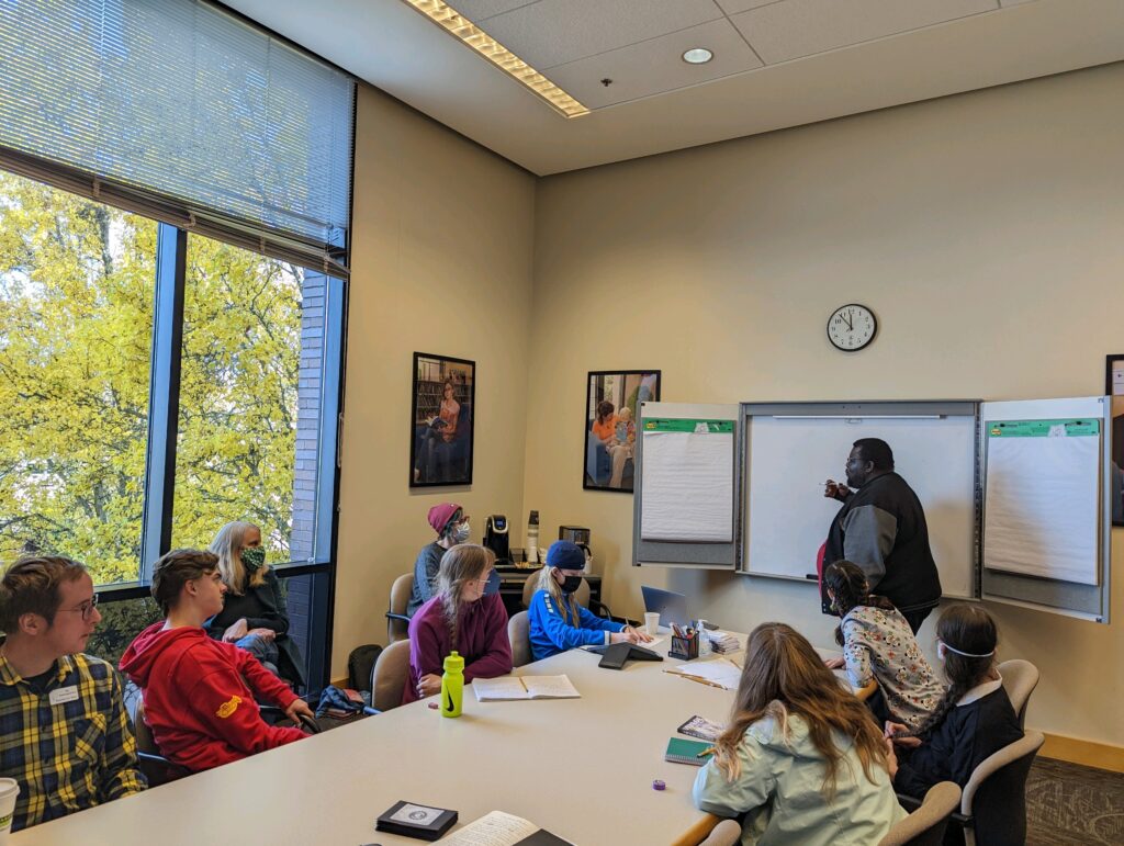 Brian W. Parker speaking at YWW